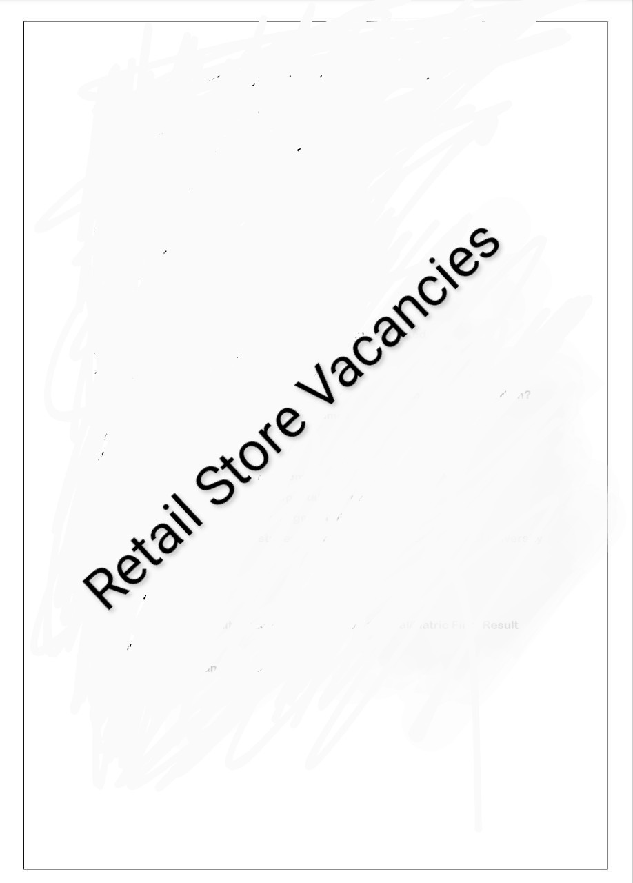 Retail Store Vacancies